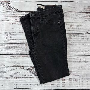 Madewell black 9” High Riser Skinny Skinny Jeans
